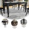 Flash Furniture Grace 60in. Solid Wood Dining Table w/Turned Wooden Legs, HD Rectangle Wood Table for 6, Black KER-T-799-BLK-60-GG - alternate 5